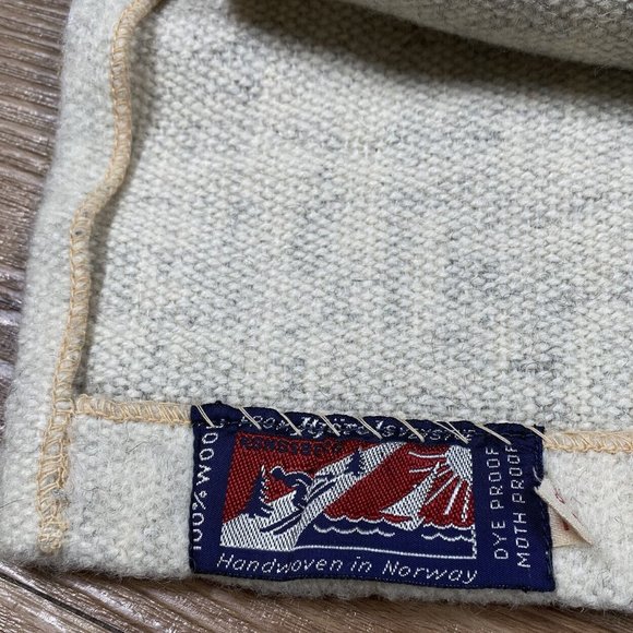 VINTAGE‎ 1960’s Wool Norwegian Zip Cardigan Handmade Sweater Sz 38 (M) - Picture 13 of 14